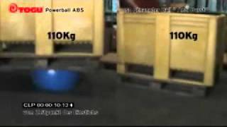 Platztest burst and puncture proof test TOGU Powerball ABS vs herkömmlicher Gymnastikball [upl. by Adlesirhc913]