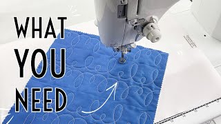 How to Free Motion Quilt for Beginners on a Regular Machine What You Need Basting amp Machine Setup [upl. by Deeanne]