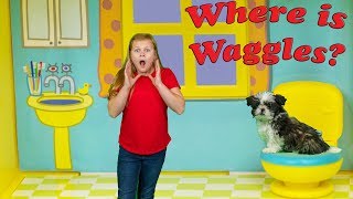 Assistant Hunts for Waggles in the Peppa Pig House with Puppy Dog Pals [upl. by Tereve194]