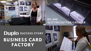 Duplo Success Story Business Card Factory of Colorado [upl. by Ayisan]