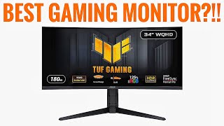 ASUS TUF 34quot GAMING 180hz 1ms Curved Monitor 1440p 1500R VG34VQL3A Full Review 💯😀 [upl. by Acinet]