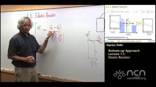 nanoHUBU Thermoelectricity L11 Bottom Up Approach Landauer Formalism [upl. by Barnum]