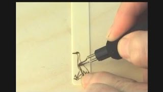 Burning on an old piano key to make a unique bookmark [upl. by Assyral978]