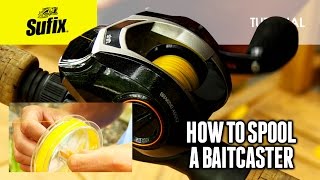 How to spool a baitcaster reel HOW TO FISH [upl. by Ebehp]