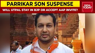 Will Utpal Parrikar Stay In BJP Or Accept AAP Invite Suspense Prevails Over Manohar Parrikars Son [upl. by Goldberg]