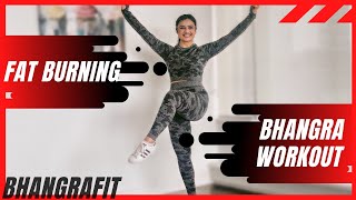 Bhangra Workout At Home  24 Minutes Fat Burning Cardio  BhangraFit  DJ Frenzy  Love Friday Mix [upl. by Nichani]