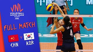 China 🆚 Korea  Full Match  Women’s Volleyball Nations League 2019 [upl. by Mide]