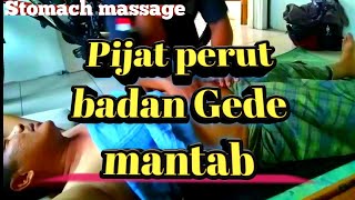 Pijaturuttradisional stomachmassage Massagerelaxation Pijat perut kecapean [upl. by Airom642]