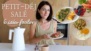 6 recettes de petitsdéjeuners salés  Rapides et savoureuses [upl. by Laiceps52]