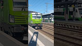 Der Flixtrain mit der BR 193 Siemens Vectron als FLX 1242 Nach Berlin Hbf tief in Erfurt Hbf aus [upl. by Aigroeg]