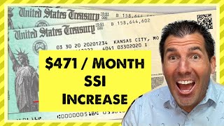 471  Month How Much SSI Checks Would Increase  Supplemental Security Income￼ [upl. by Wampler]