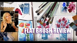 BEST Flat Watercolor Brush Review [upl. by Adlog516]