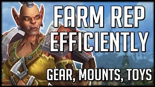 How To EFFICIENTLY Farm Reputation In BFA  WoW Battle for Azeroth [upl. by Vig]