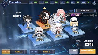 Using HMS Scylla as the Vanguard Fleet Carry on Levelling  Azur Lane [upl. by Anabel]