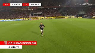 Podolski trifft direkt Legende lässt das Stadion beben [upl. by Adhern]