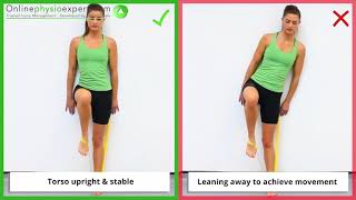 Standing Psoas Strengthening Exercise Tutorial Level 3  ONLINE PHYSIO EXERCISES [upl. by Dnalrag288]