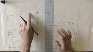 Drafting Fitted Bodice Sloper Professional Method Part 2 [upl. by Shelah]