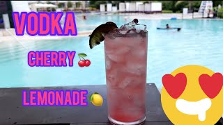 The Easiest Super Bowl 2024 Cocktail Yet  VODKA CHERRY LEMONADE [upl. by Haimirej119]