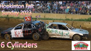 Hopkinton Fair 2024 Sunday 4Cylinder Qualifying Heat 2 Demolition Derby 4K UHD [upl. by Ennalyrehc]