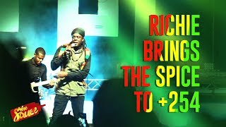 Richie Spice mesmerises Kenyans at concert with Gideon Boot and Brown Skin  The Sauce [upl. by Gnilyarg]