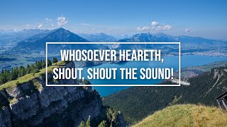 Whosoever heareth shout shout the sound  P P Bliss  piano instrumental hymn with lyrics [upl. by Eralc]