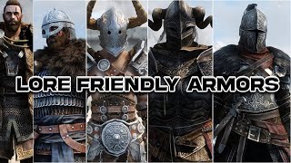 Nordic Themed Armors MODS MaleLore friendly  Skyrim SEAE Mods [upl. by Adnaugal]