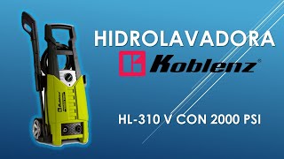 Hidrolavadora Koblenz HL310 V con 2000 PSI  Review Características y Uso [upl. by Shina171]