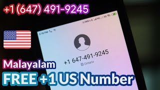 എങ്ങനെ ഫ്രീയായി US 1 മൊബൈൽ നമ്പർ കിട്ടും  Free American Number Trick  Malayalam [upl. by Anoif660]