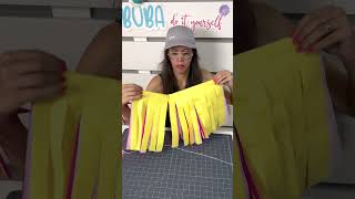 Tutorial de como fazer uma franja incrível com papel seda para decorar balões [upl. by Ibocaj79]