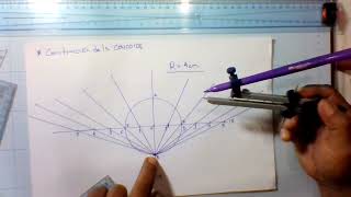 CONSTRUCCIÓN DE LA CONCOIDE Y PARABOLA [upl. by Ddahc]