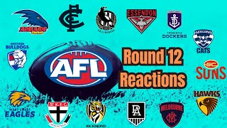 Every AFL clubs reaction to their Round 12 matches [upl. by Evelinn]