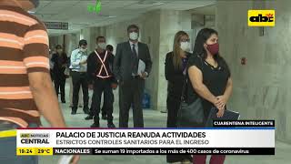 Palacio de justicia reanuda actividades bajo estrictos controles sanitarios [upl. by Dacie222]