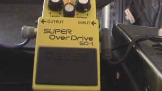 Boss SD1 SUPER Overdrive Video Demo [upl. by Zoara]