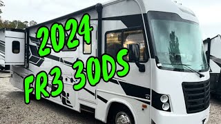 NEW 2024 FOREST RIVER FR3 30DS CLASS A GAS MOTORHOME FORD V8 KING BED WasherDryer Walkthrough Solar [upl. by Eniagrom]