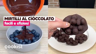 Mirtilli al cioccolato un dolcetto semplicissimo e sfizioso [upl. by Uolyram689]