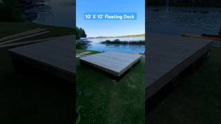 DIY Floating dock build using Dock Edge floats amp materials Dock dockbuild reno diy cottage [upl. by Adali]