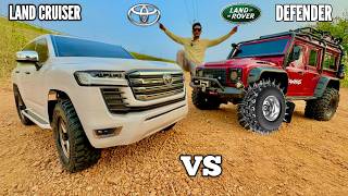 RC Defender Vs RC New Toyota Landcruiser Offroad Testing  Chatpat toy TV [upl. by Ardnak]