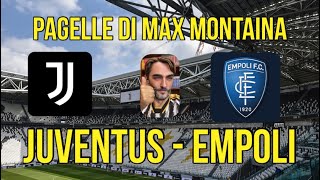 JUVENTUS EMPOLI PAGELLE DI MAX MONTAINA [upl. by Jeffrey64]