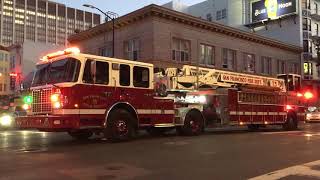 San Francisco Fire Department  Ellis St amp Larkin St San Francisco California [upl. by Adnohryt868]