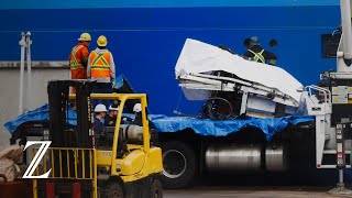 Trümmerteile von Tauchboot quotTitanquot an Land gebracht – menschliche Überreste gefunden [upl. by Yrellih]