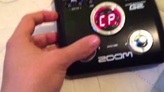 Zoom G2 Guitar MultiEffects Pedal Tutorial  Features [upl. by Elleirb477]