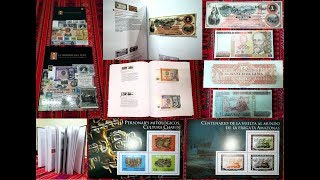 Colección de BILLETES y ESTAMPILLAS en la Historia del Perú  ALBUM de 128 paginas [upl. by Saval]