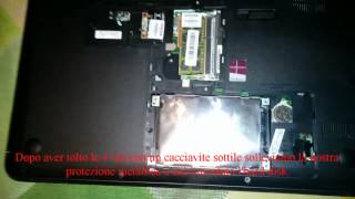 Sostituzione dellhard disk in un notebook HP Compaq [upl. by Keldah]