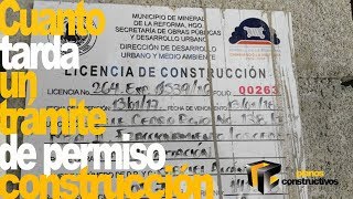 cuanto tarda el tramite de un permiso de construccion [upl. by Ecirtaemed]