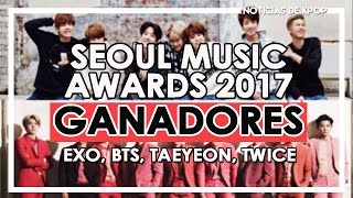 Seoul Music Awards 2017  EXO y BTS Grandes Ganadores  Shiro No Yume [upl. by Bekelja312]