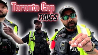 Toronto THUG Cops trying to intimidate for filming [upl. by Motteo]