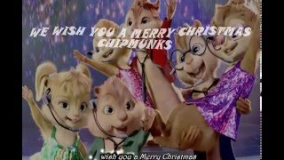 We wish you a merry Christmas Lyrics  Chipmunks [upl. by Luht125]