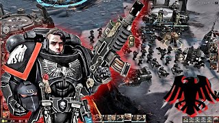 Raven Guard 40k vs Salamanders  Huge 3 vs 3 Battle  Warhammer 40k Dawn of War 3 Gameplay [upl. by Finley]