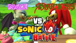 Knuckles Vs Rouge  SONIC BATTLE [upl. by Oiliruam]