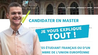 Tuto FGES  comment candidater à un Master sur la plateforme MON MASTER [upl. by Atterbury]